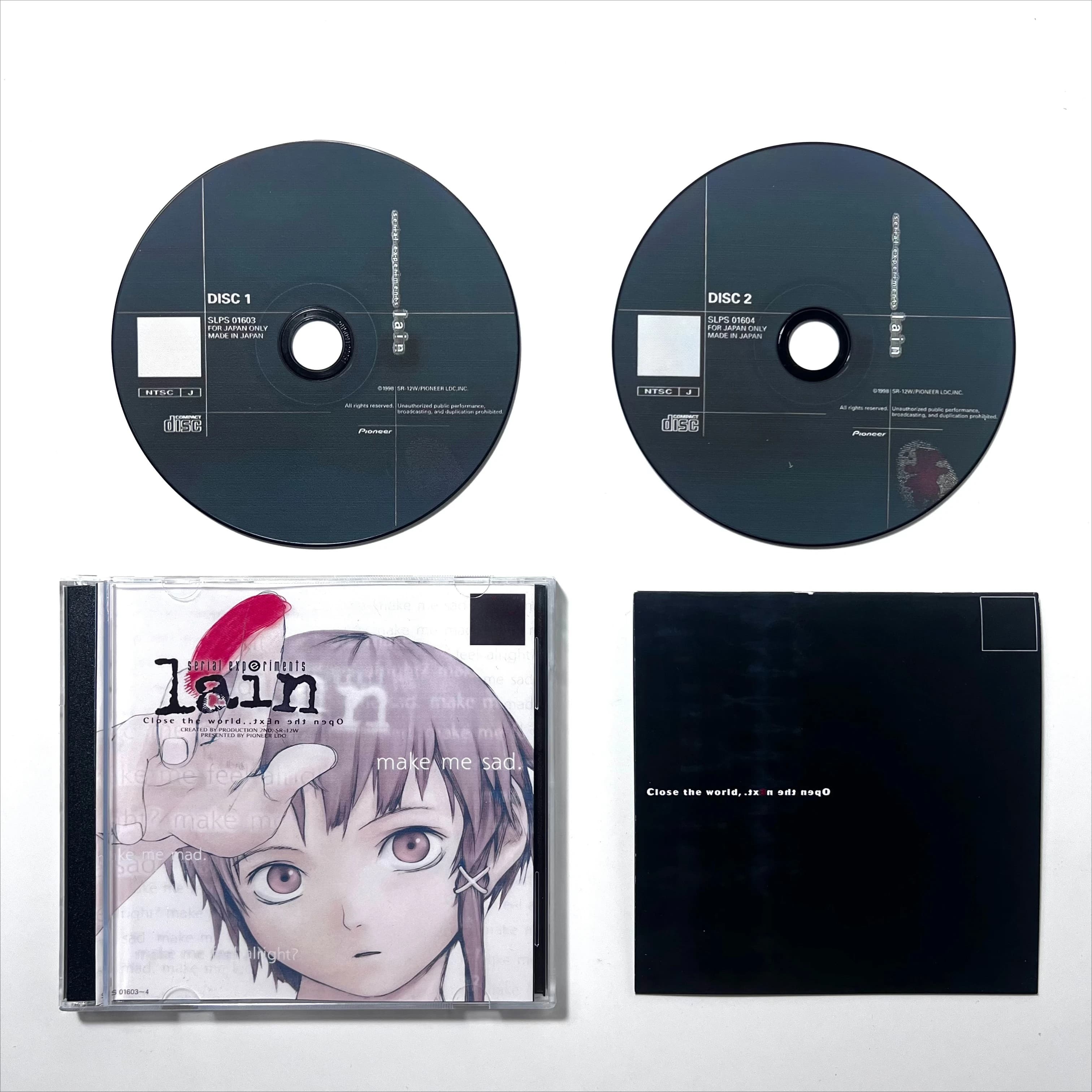 Jeu PS1 Serial Experiments Lain, 2 copies de CD, Kato Juri Cosplay, lecteur optique débloqué, jeu vi