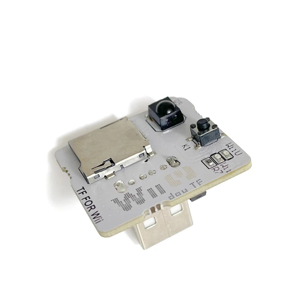 Adaptateur de stockage de mémoire à double emplacement pour jeux Wii Wii U, avec bouton de commutati