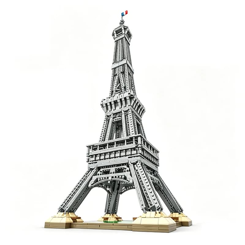 Modèle de construction DIY Tour Eiffel MOC 3097 pièces, jouet puzzle créatif, cadeau, série d'archit