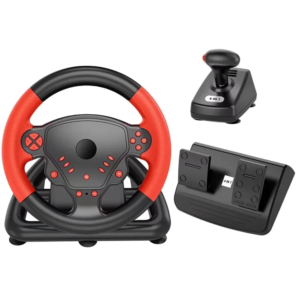 Volant de course sans fil pour PS4 / PC / Android / iOS / Smart TV Accessoires de manette de jeu