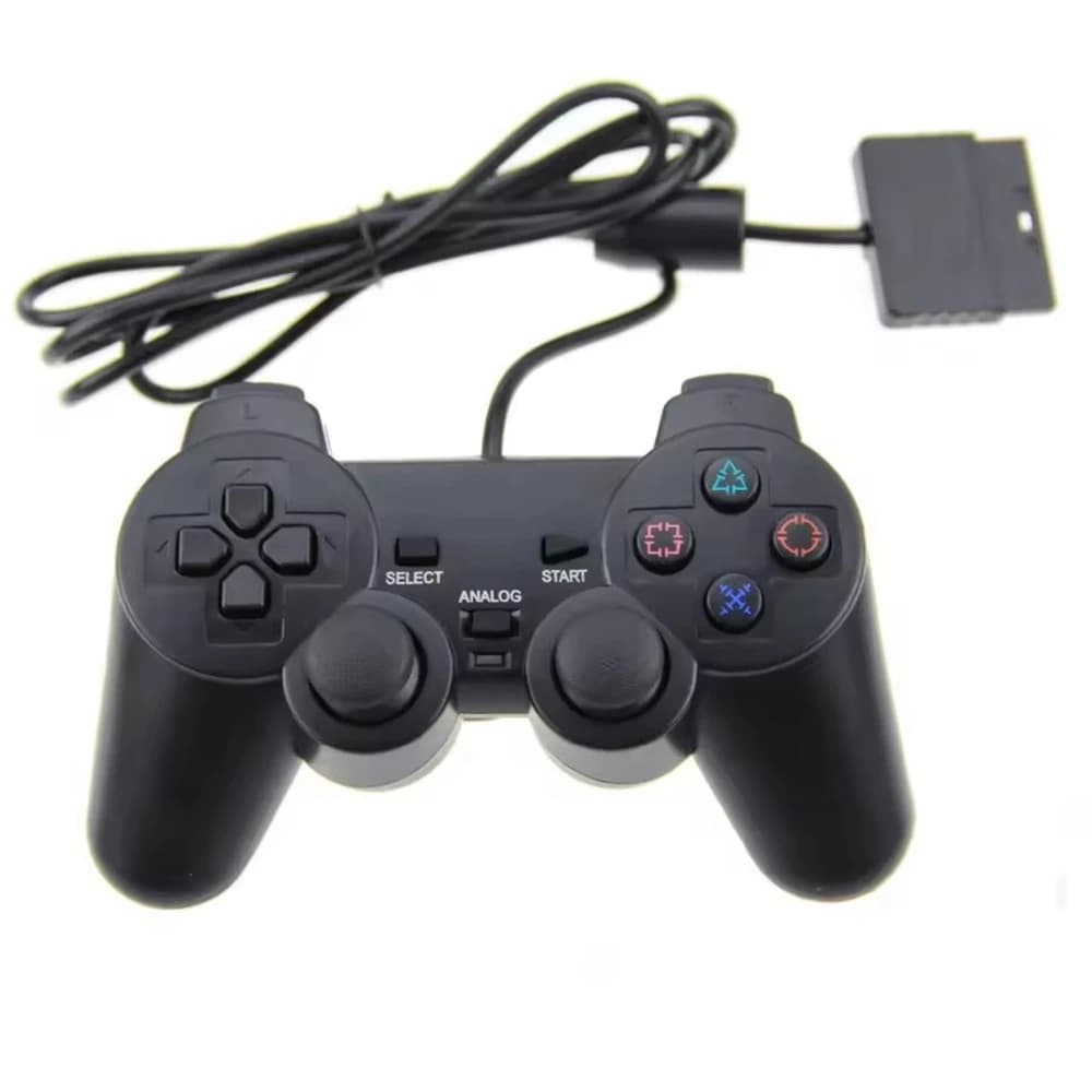 Manette filaire pour PS2, contrôleur de jeu, joystick avec vibration pour PlayStation 2, manette PS2