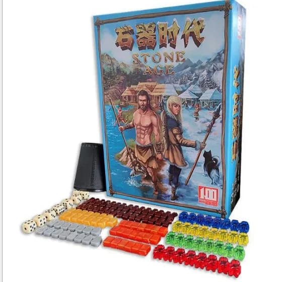 Jeu de société allemand Super classique, âge de pierre, cartes de table Version chinoise