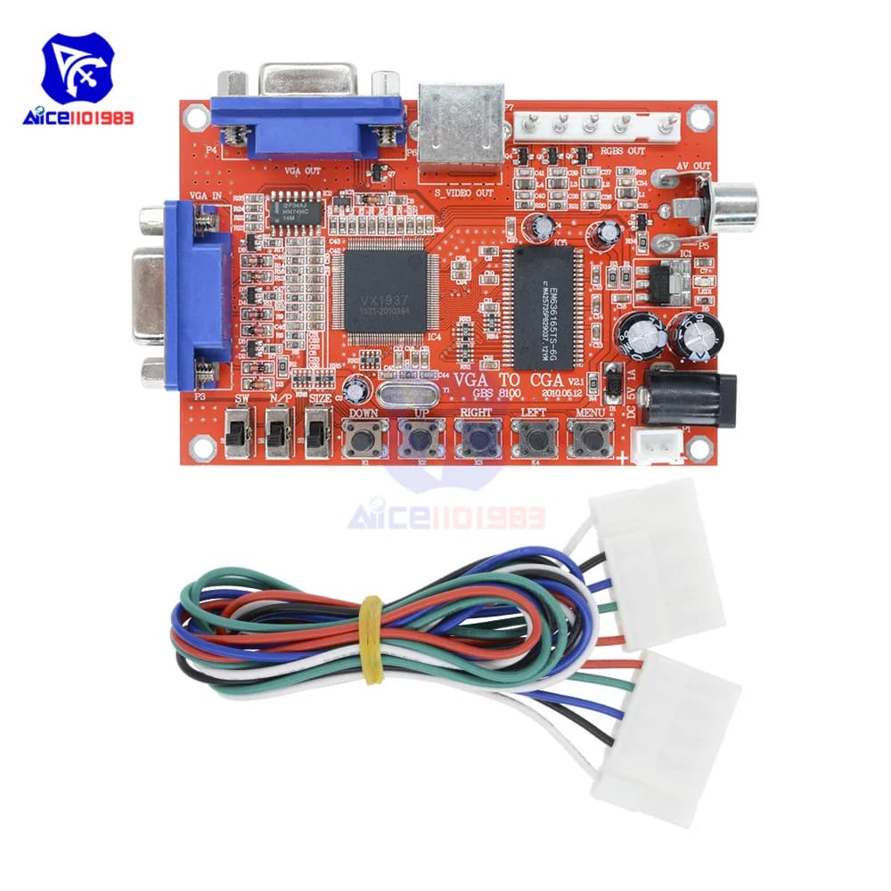 Diymore – carte de conversion de jeu vidéo HD cc 5V VGA à CGA/CVBS/S