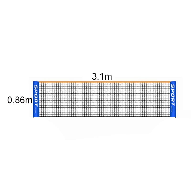 Filet de pratique de Tennis Standard Portable, 3.1m/4.1m/5.1m/6.1m, pour adultes et enfants, balle d