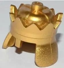 Couronne de couvre-chef pour roi, pièces de briques, éléments, pièce classique, bloc de construction