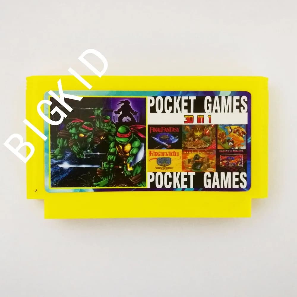 Cartouche de jeu 30 en 1, sans répétition, 8 bits, FC60Pins