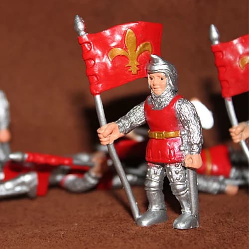 Château de Rome médiéval chevalier Miniature guerriers spartiates croisés garde de cavalerie soldat 