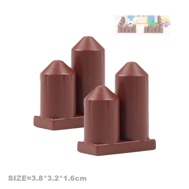 Gros blocs de Construction maison accessoires pièces toit fenêtre mur Construction assembler Duplo b