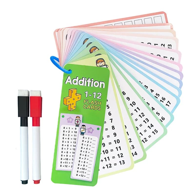 0-12 tableaux de multiplication, cartes de table de temps, outil d'apprentissage des mathématiques à