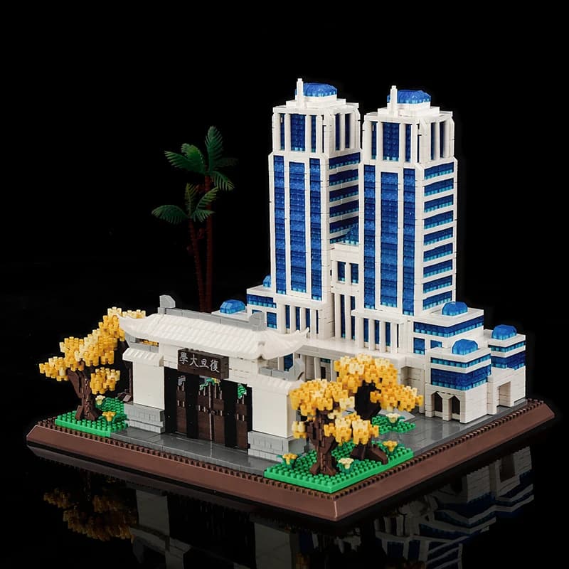 1560 pièces de blocs de construction de quatre écoles célèbres, matériaux ABS, blocs de construction