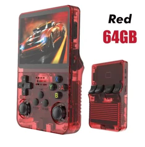 Console de jeu portable rétro R36S – Écran IPS de 3,5 pouces, 64 Go/128 Go, appareil de jeu portable