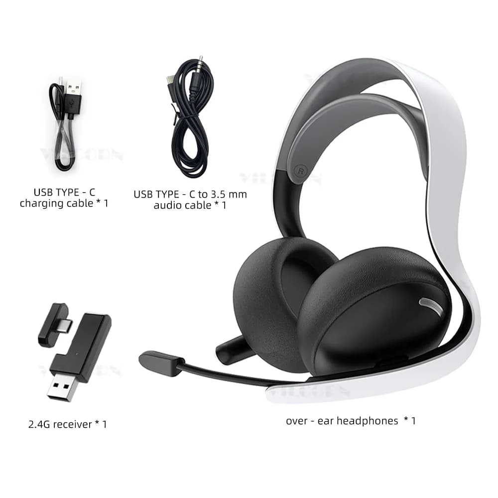 【2.4G sans fil/filaire/BT】 casque de jeu pour PS5/PS4/PC eSports casque Audio spatial Microphone rét