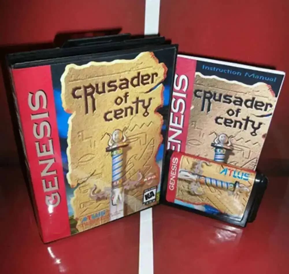Crusader of Centy avec boîte et manuel, cartouche pour carte de jeu Sega MD 16 bits, système Megadri