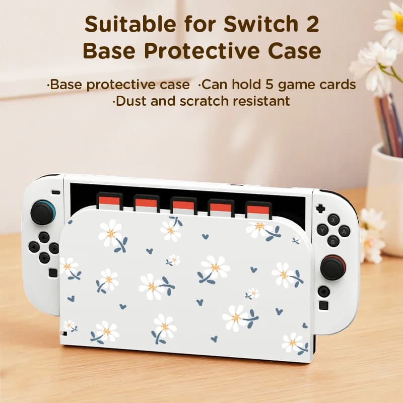 Convient pour la housse de protection de base Switch2, peut stocker 5 cartes de jeu, conception inté