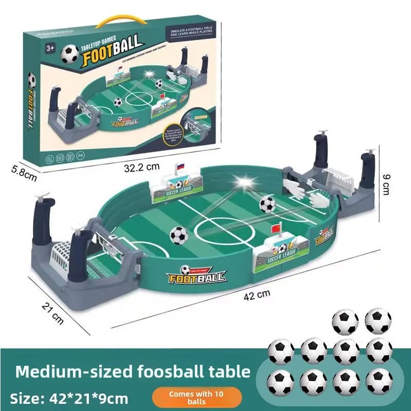 Jeu de football de table pour deux joueurs avec mini terrain de baby-foot, football de table interac