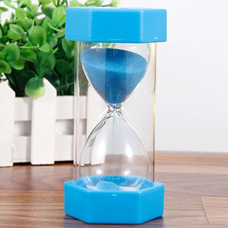 Sablier de 5/10/30 minutes, minuterie de sable, verre d'heure coloré pour enfants, horloge de sable 