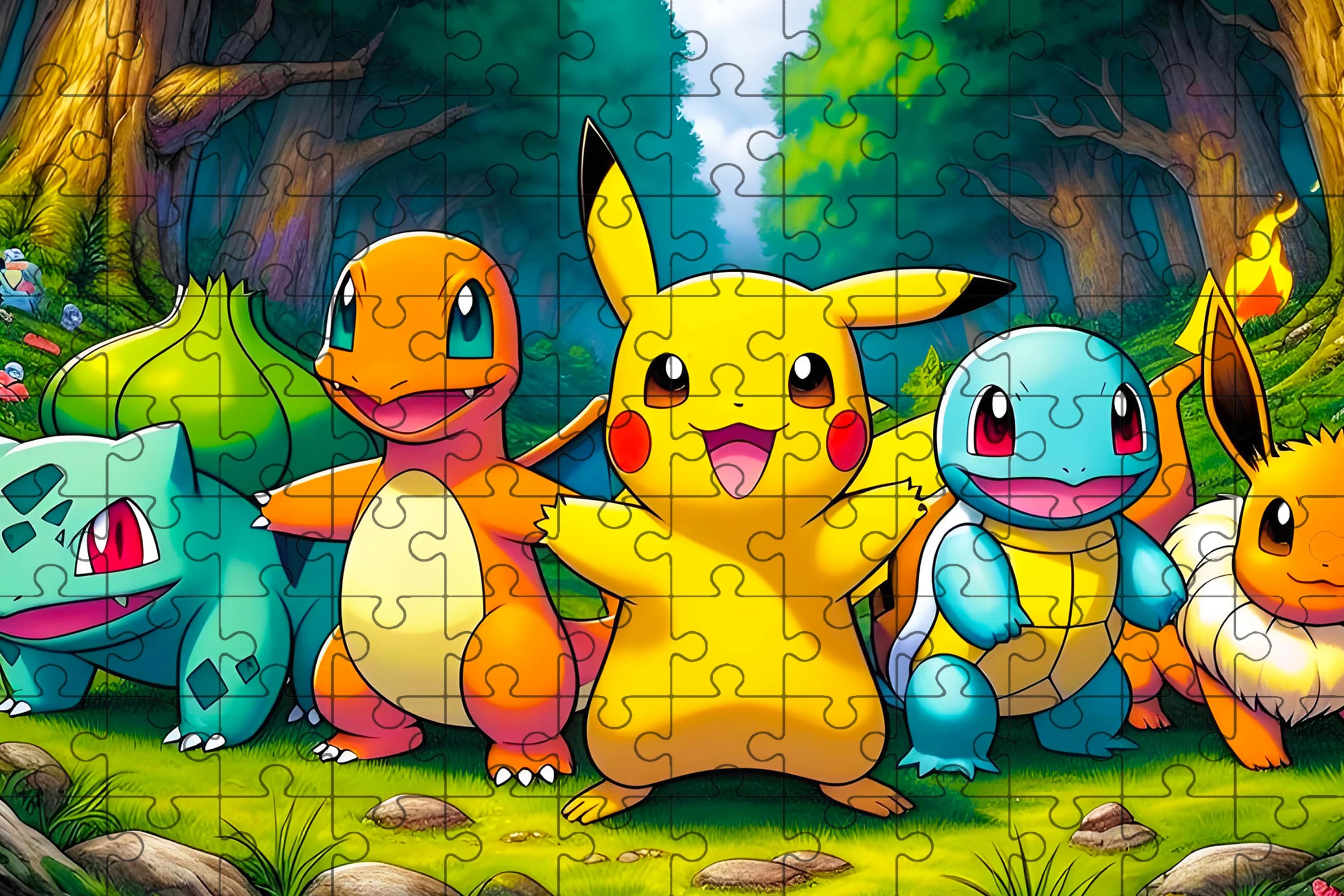 Puzzle Pokemon Pikachu 108/200/300/500/1000 pièces, puzzle une pièce en bois pour adultes et enfants