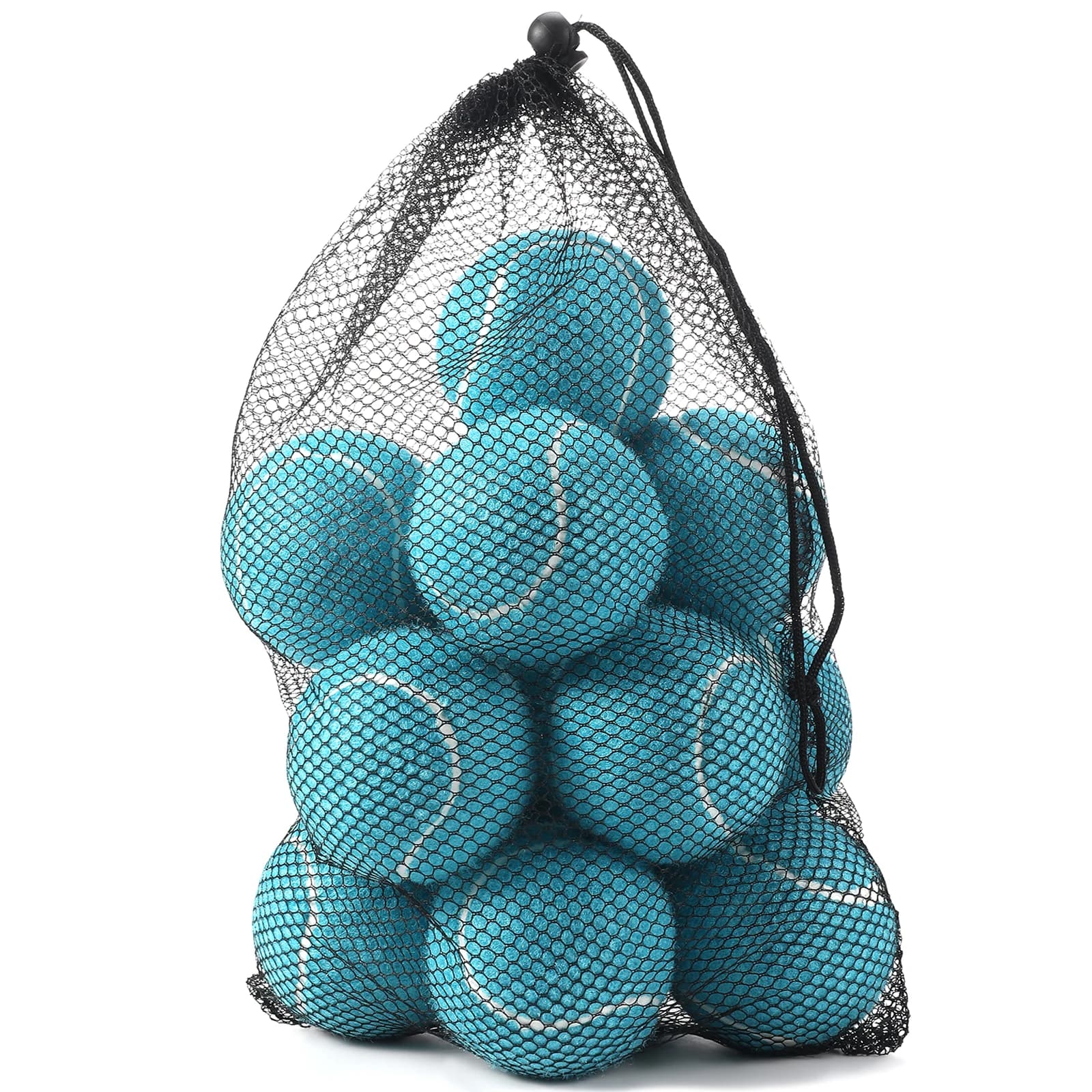 Balles de tennis colorées avec sac de transport en filet, construction durable et matériaux sûrs pou