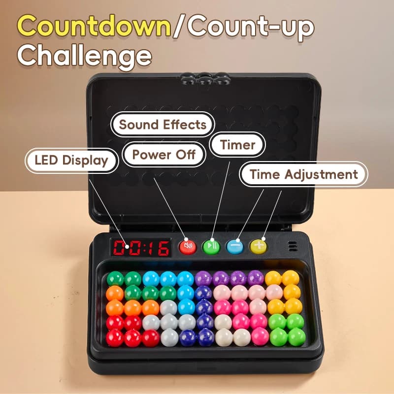 Jouet IQ 500 niveaux, jeu de défi intelligent Puzzle avec minuterie-échecs à pensée logique, jeu de 
