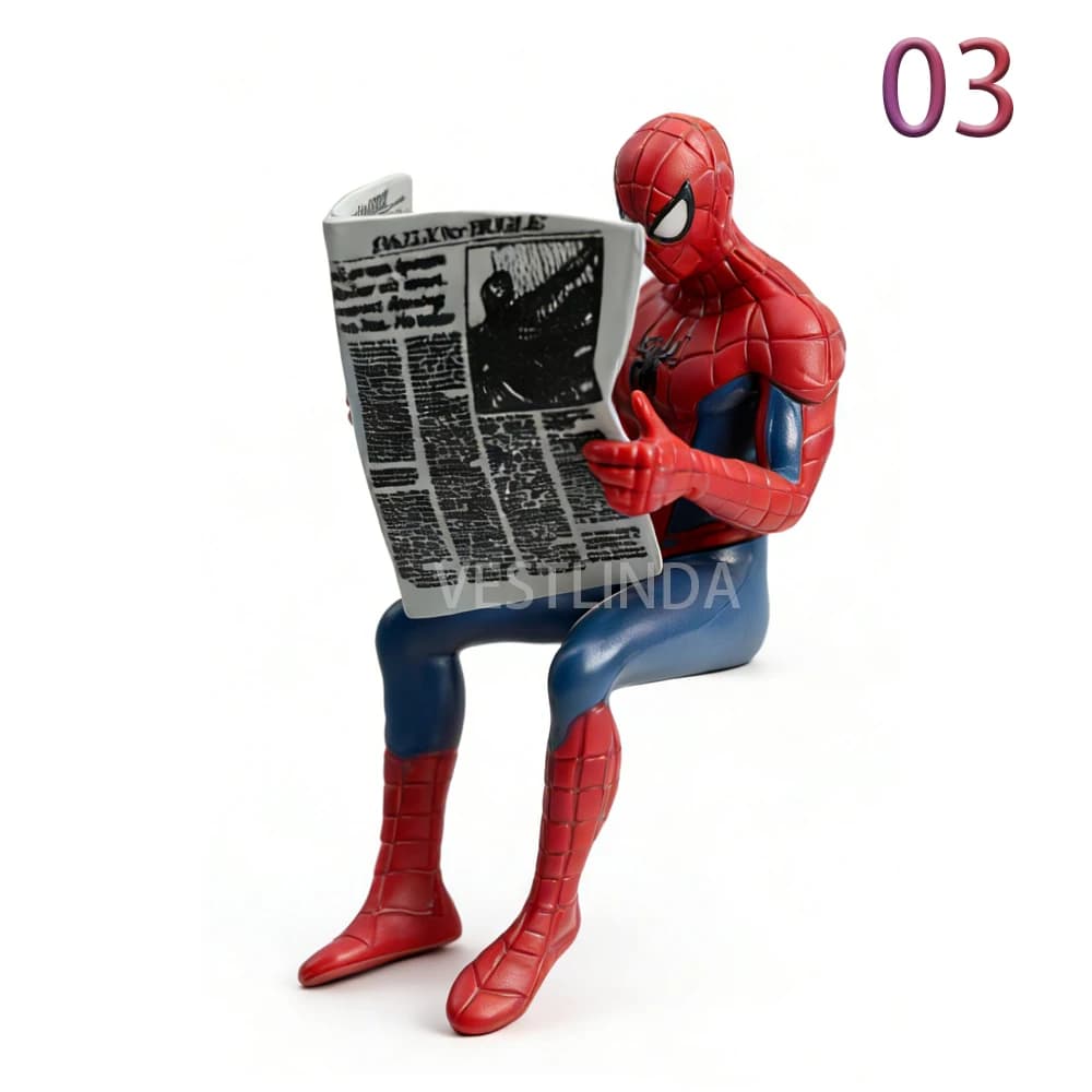 1/4 figurines de super-héros Spiderman Marvel, modèle 7-9 cm, mini figurines Avengers, collection de