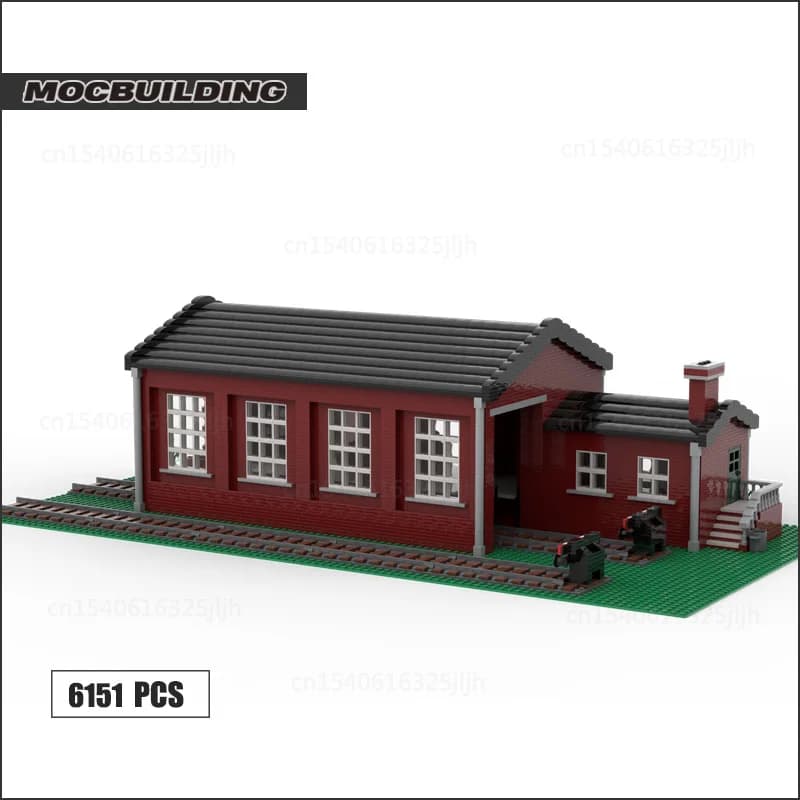 Blocs de construction MOC pour hangar, marchandises, briques technologiques, modèle d'assemblage, gr