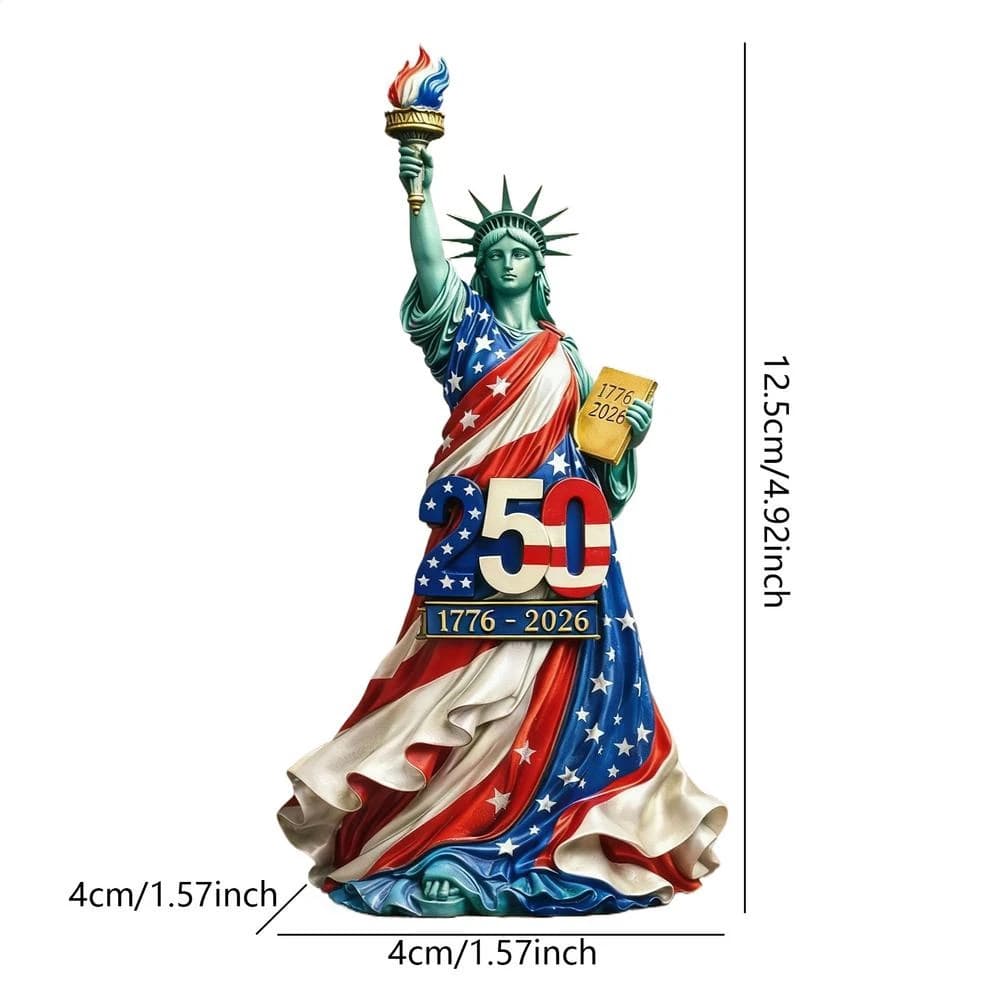 Nouvelle Statue d'Ange Féminin en Résine pour le Jour de l'Indépendance 2026, Ange Patriotique avec 