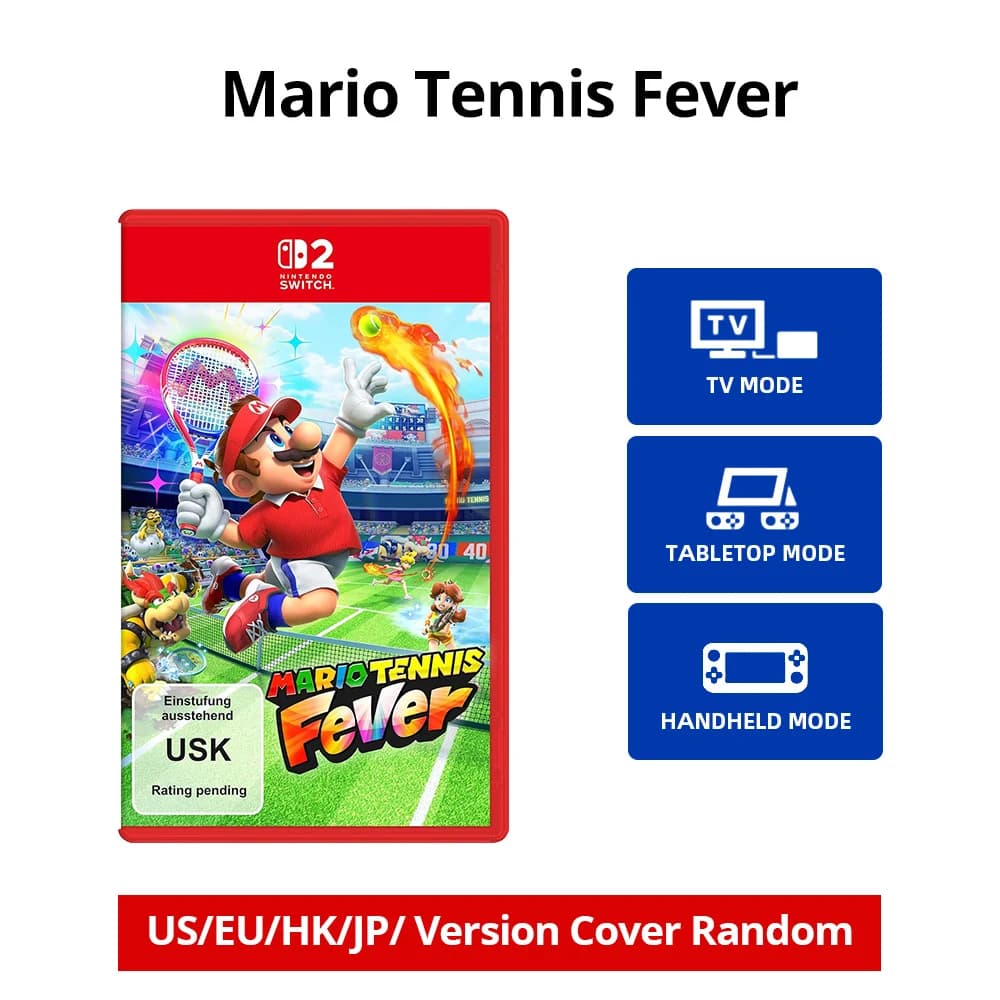 Offres de jeux Nintendo Switch 2 - Mario Tennis Fever ‌   - Carte de jeu physique Nintendo 100% orig