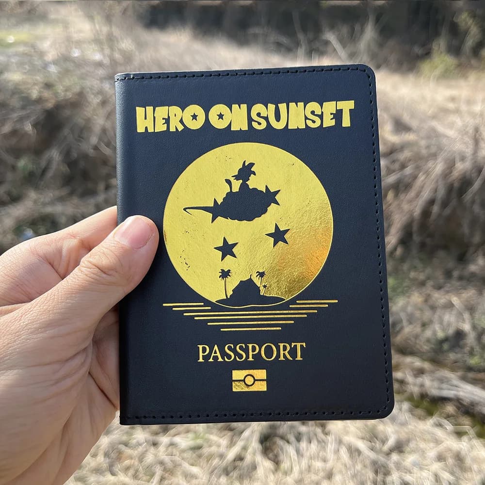 couverture passeport Japonais Super ForeZ Goku, Étui de Voyage, Anime