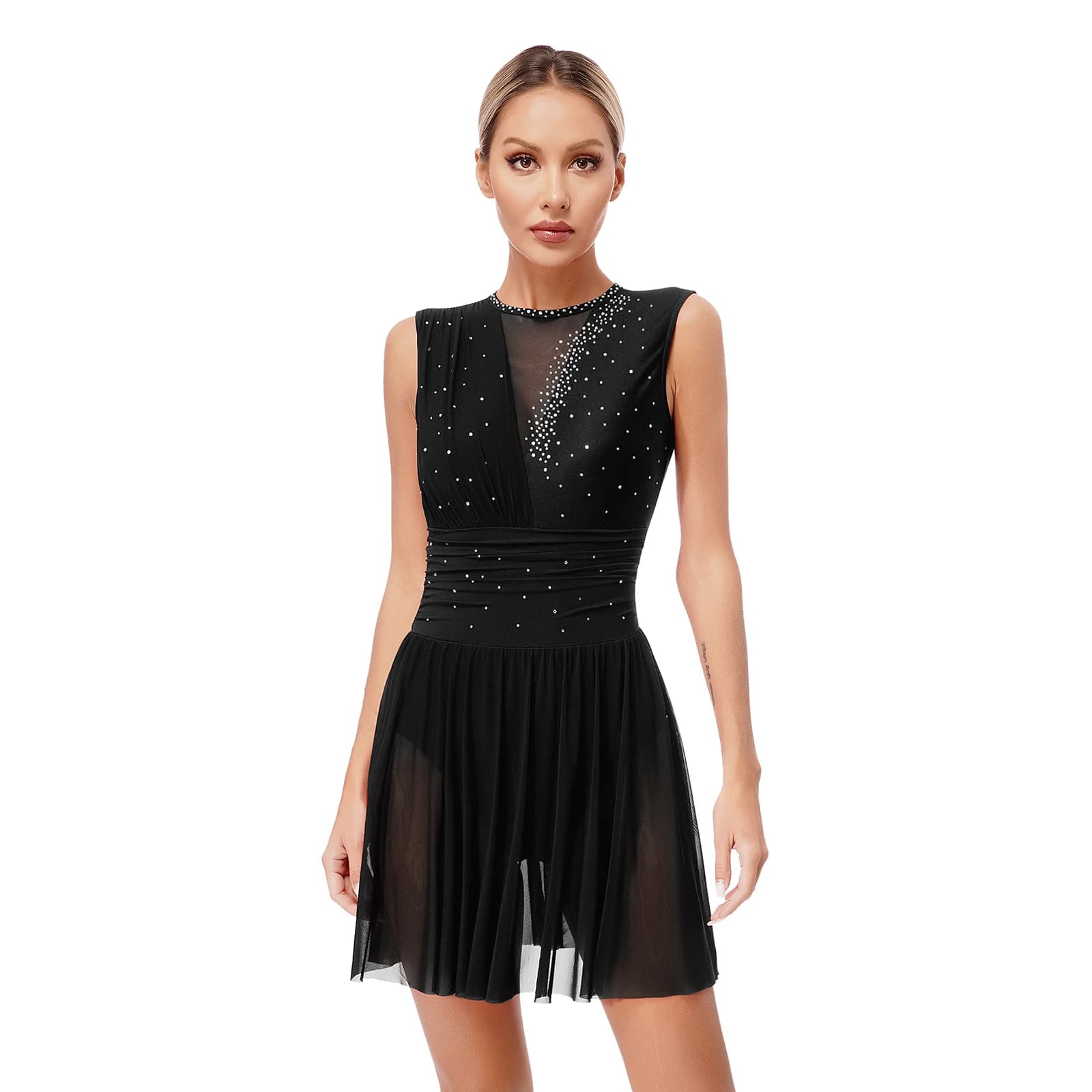 Robe de brevArtistique pour Femme, Costume de Ballet Lyrique, Justaucorps AqLeotard, Vêtements de Pa