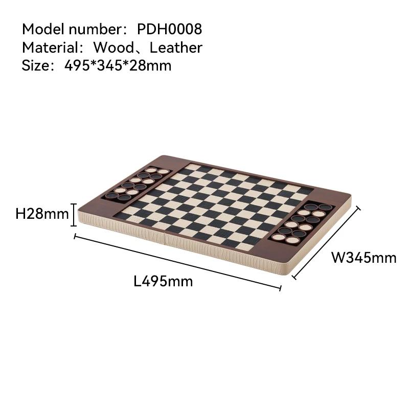 Jeux d'échecs en bois modernes personnalisés, décoration intérieure pour la maison