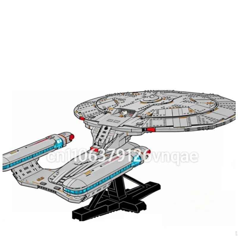 3600 particules arme de guerre spatiale MOC fédération vaisseau spatial entreprise vaisseau spatial 
