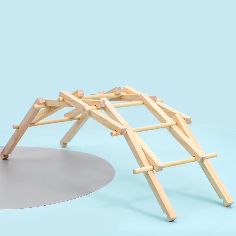 Pont en arc en bois pour enfants, bricolage scientifique, petite expérience de production, modèle d'