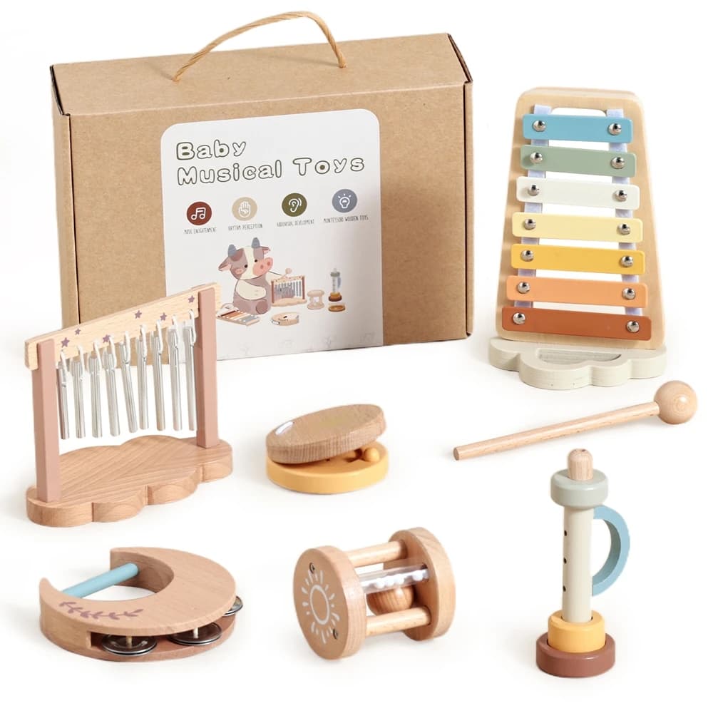 Clochette à main pour bébé, Instrument sonore, Éducation précoce de l'enfant, Clochette apaisante po