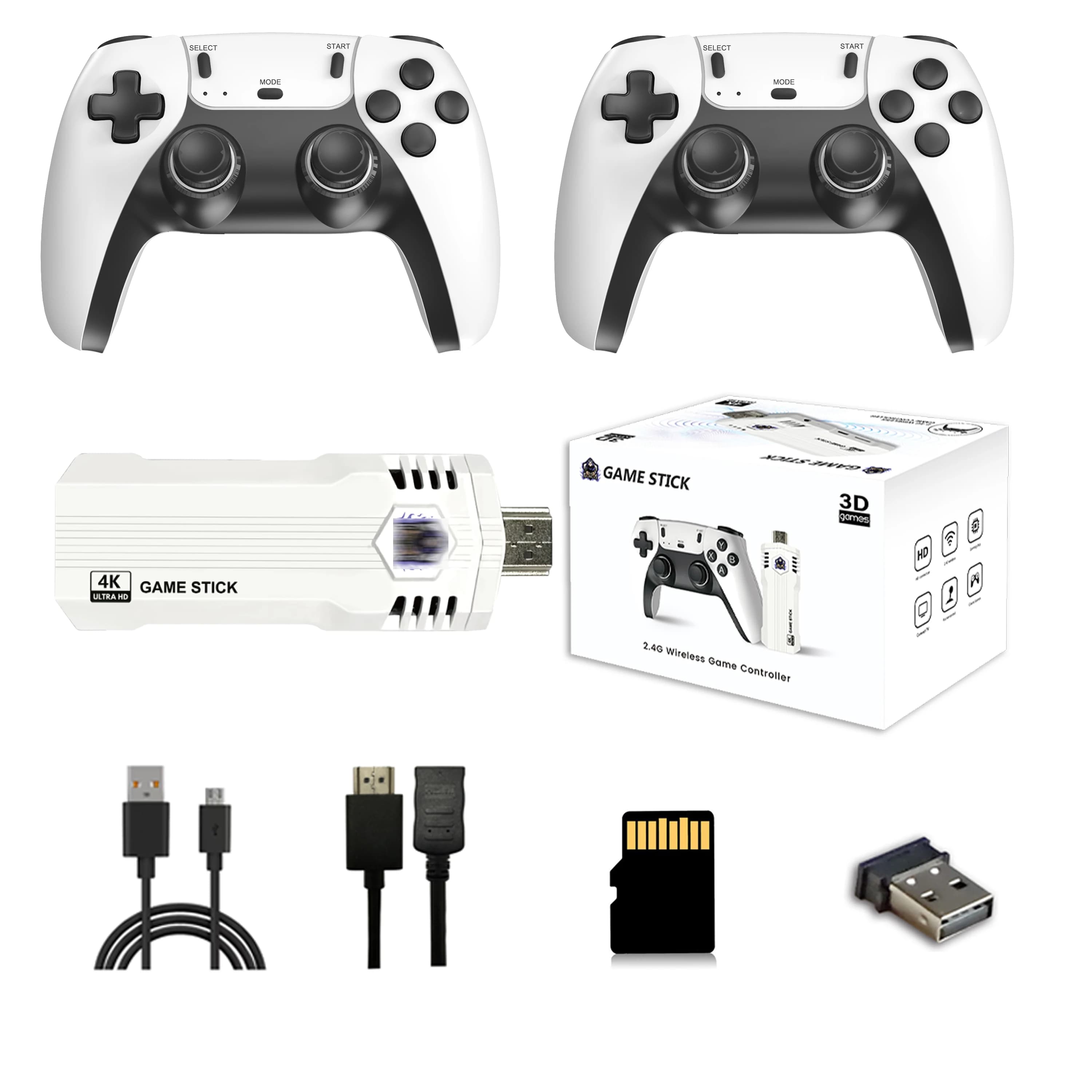 Console de Jeu Rétro Améliorée 2026 X2L 4K HDMI, Clé de Jeu avec Plus de 40 Émulateurs et Plus de 30