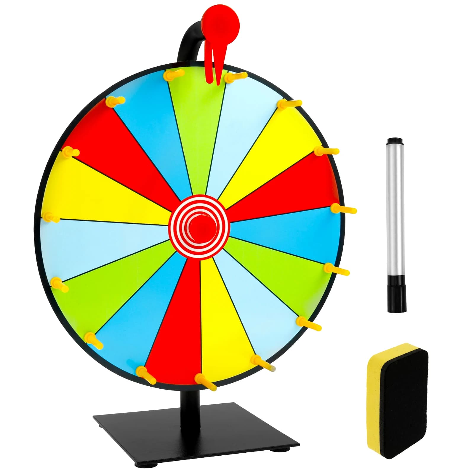 Roue de prix bricolage roue rotative interactive avec gomme de planche et stylo effaçable Roulette d