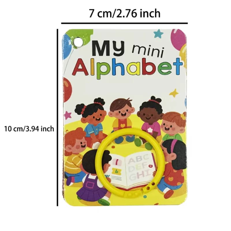 Cartes de l'alphabet anglais avec 26 lettres, 156 mots avec images, cartes flash pour enfants, desig