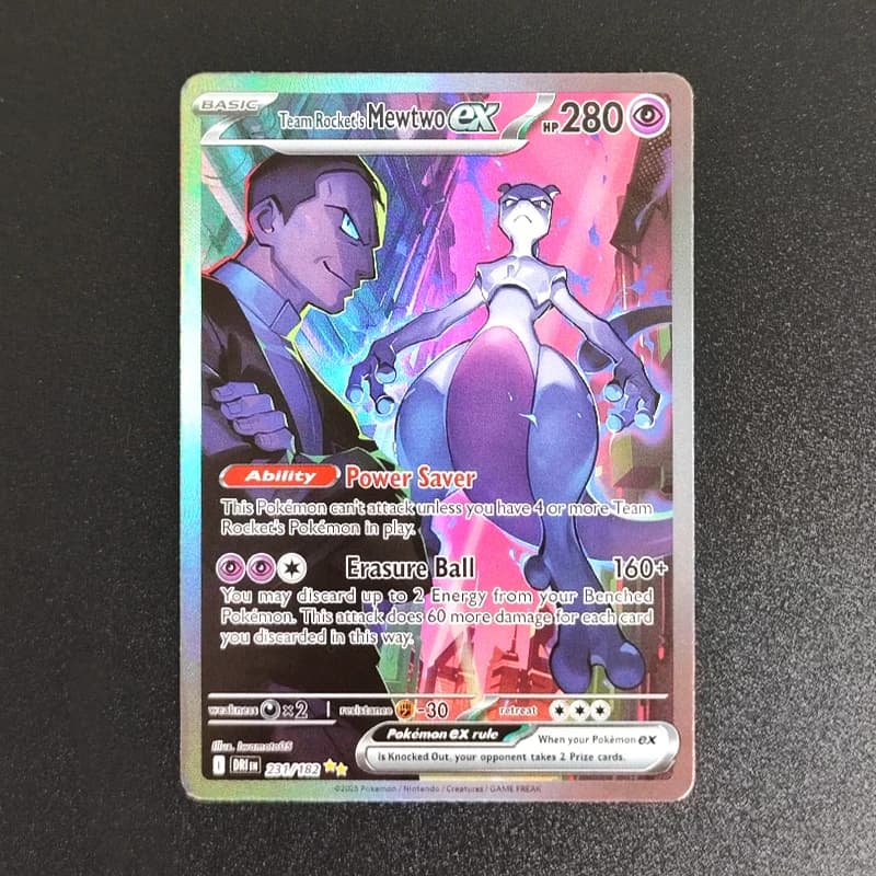2025 Ptcg anglais SV10 SV09 Rivals destinés équipe Rocket's Mewtwo Cynthia's Garchomp Ethan's Ho-Oh 