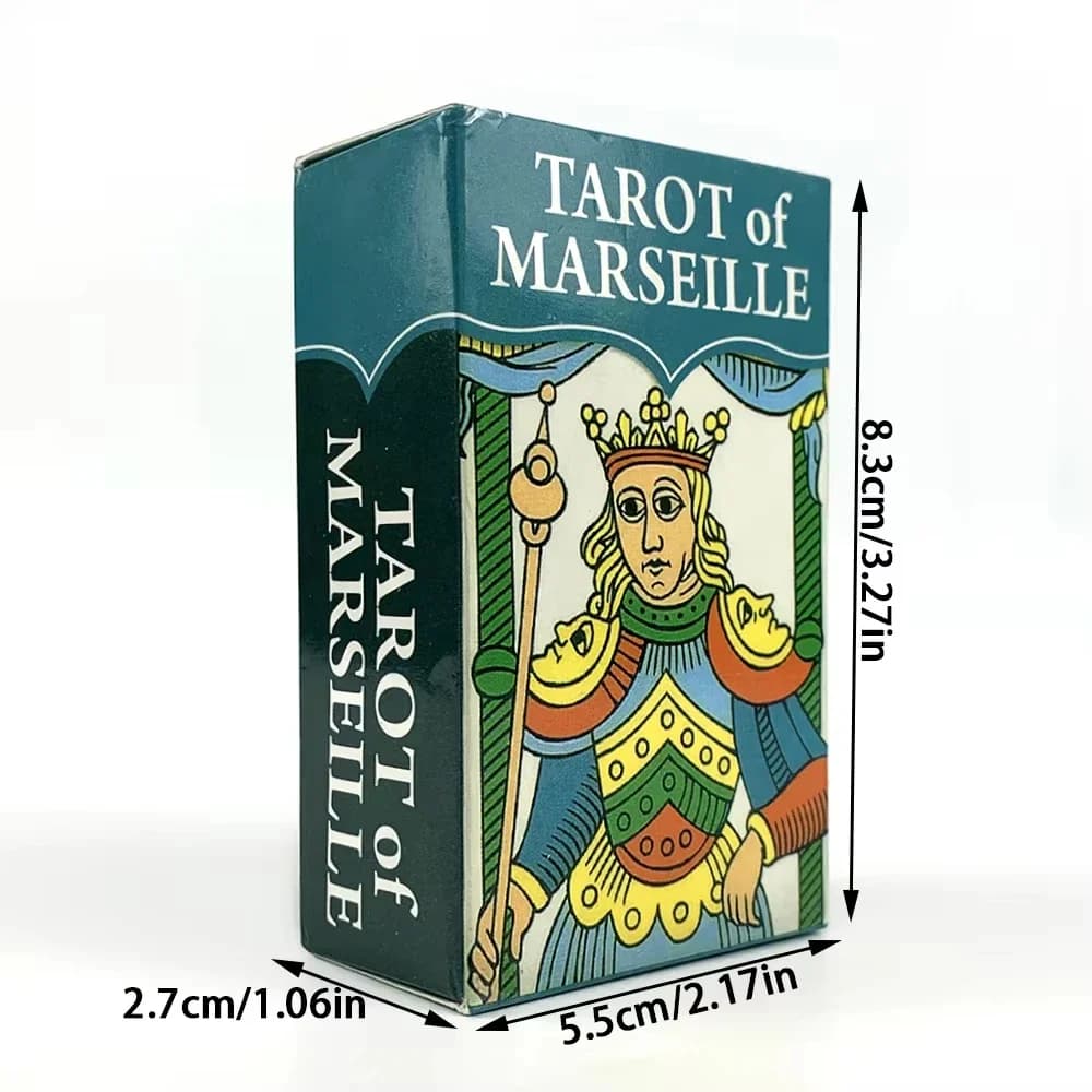 Mini jeu de cartes de tarot de Marseille, jeu de cartes oracle de prédiction pour les soirées décont