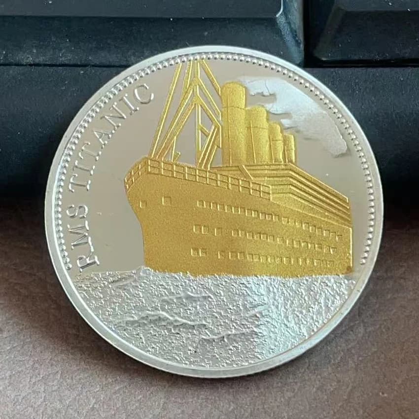 1912 La Voyage Titanic Ship et la carte de voyage pièce Rms barre commémorative/monnaie tragédie du 