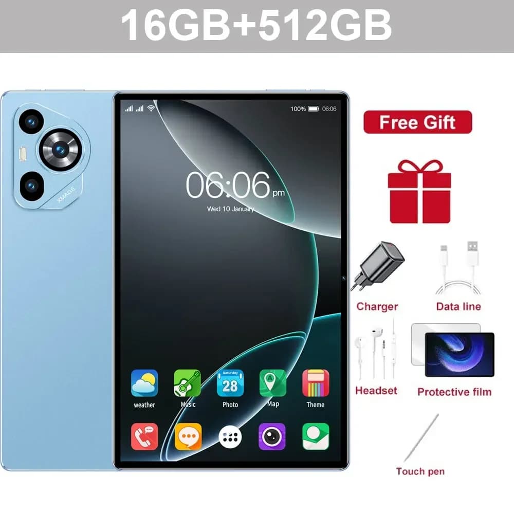 Nouvelle tablette mondiale originale 2025 Android 15 Pad 16 Pro 22 Go + 2 To Snapdragon Gen2 5G Doub