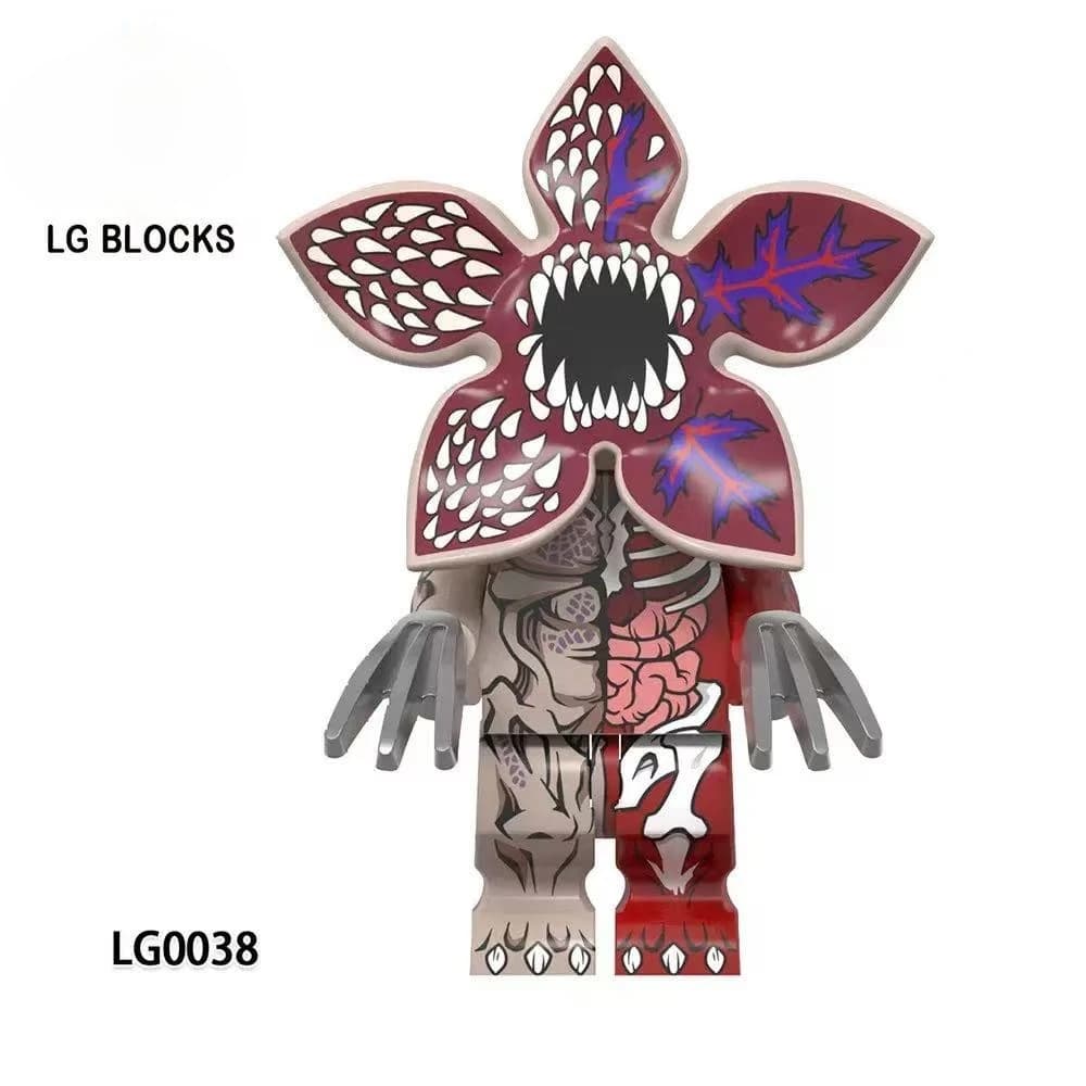Lot de 4 figurines de construction The Horror TV Dustin Mike Lucas Will Demogorgon, jouets de constr