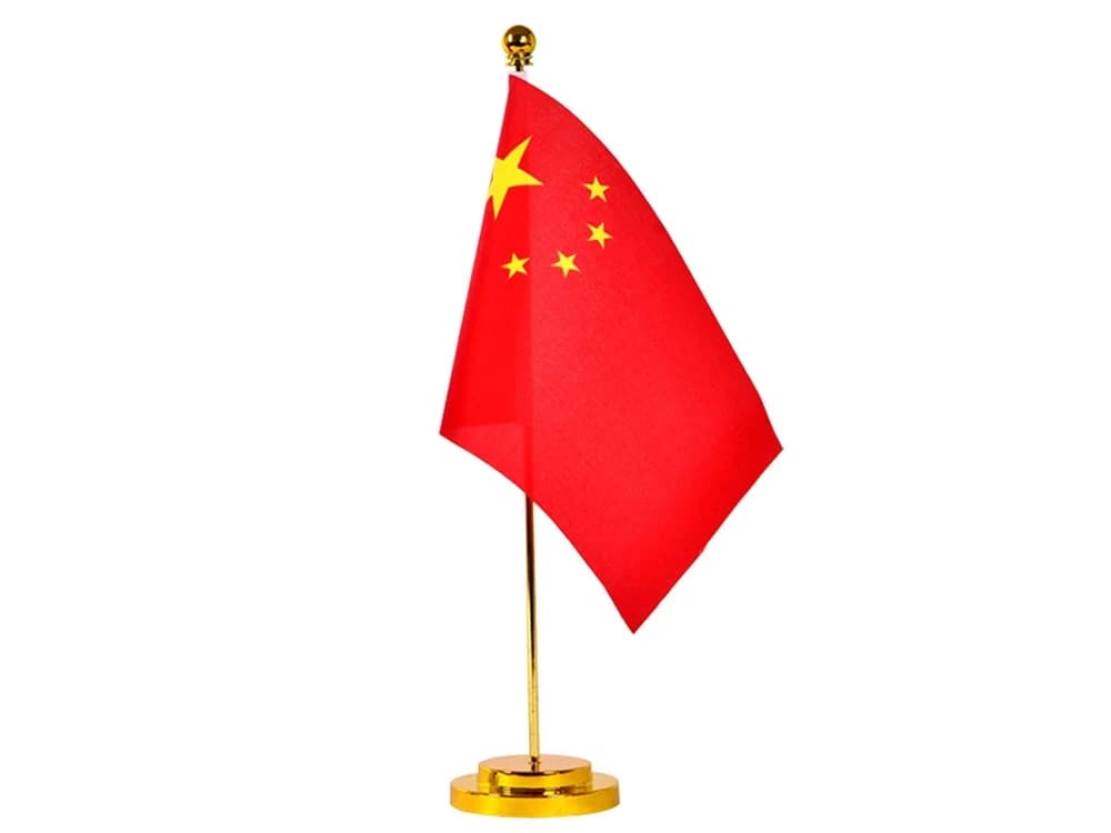 Xvggdg Personnalisez votre logo drapeau taille 14x21 cm avec support de bureau ensemble publicité ta