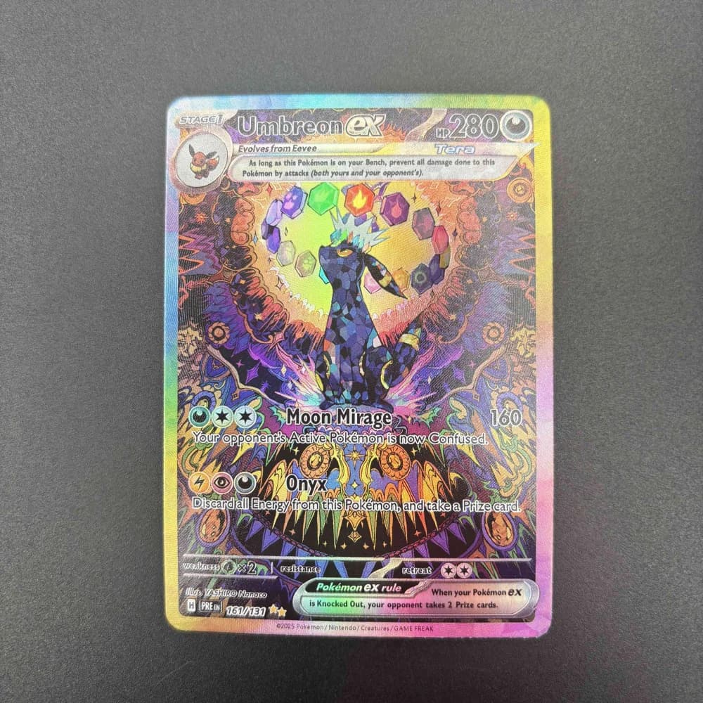 Bricolage PTCG cartes de Collection 2025 PRE EN UMBREON ex spécialisation RARE auto-fait carte uniqu