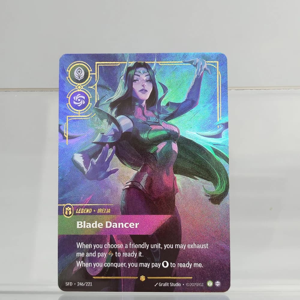 Carte de collection Proxy Riftbound League of Legends Spiritforged SFD Draven Irelia Azir EZ Fiora S