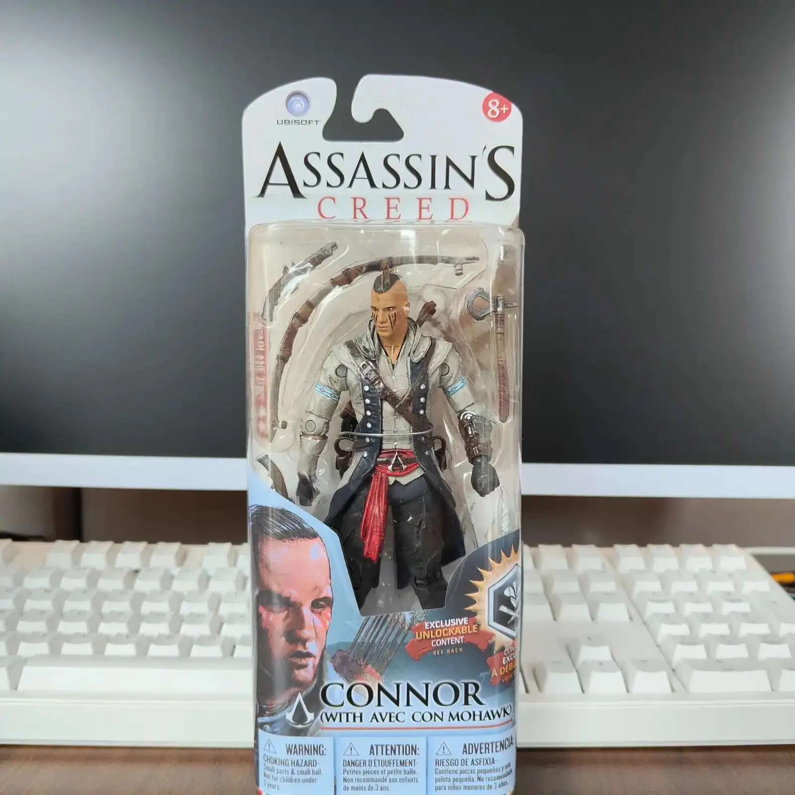 Série 4 figurines Connor Kenway, modèle d'action, jouets, poupée mobile commune, cadeau d'anniversai