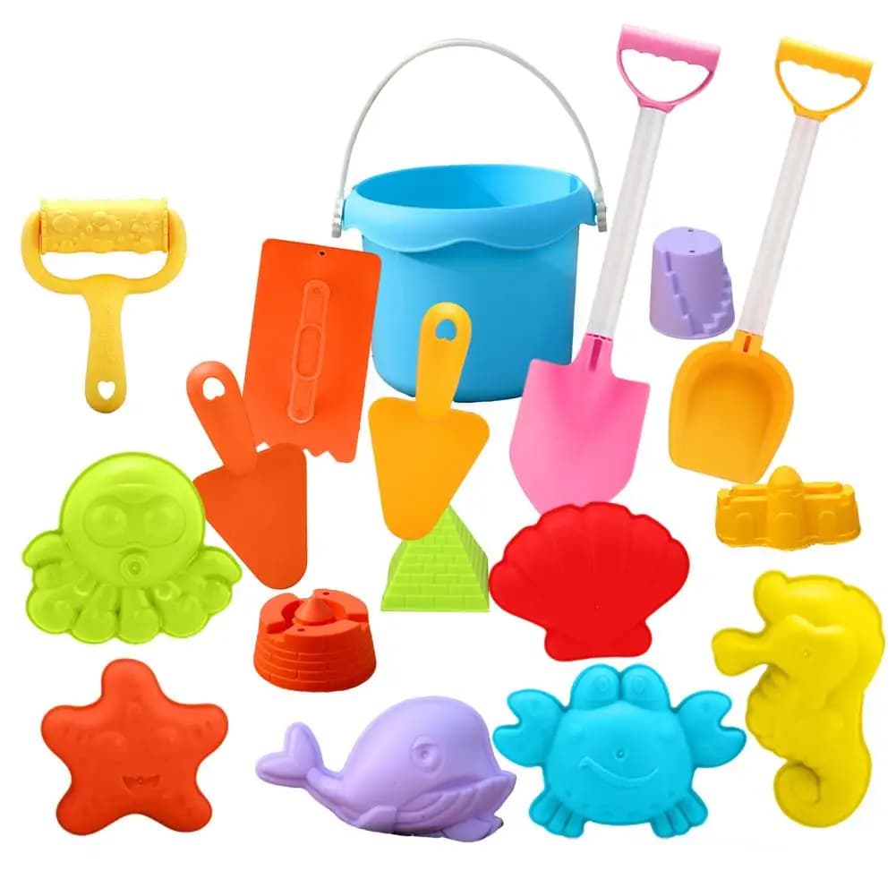Ensemble de jouets de plage pour enfants avec design ATV - Outils de jeu pour creuser dans le sable 