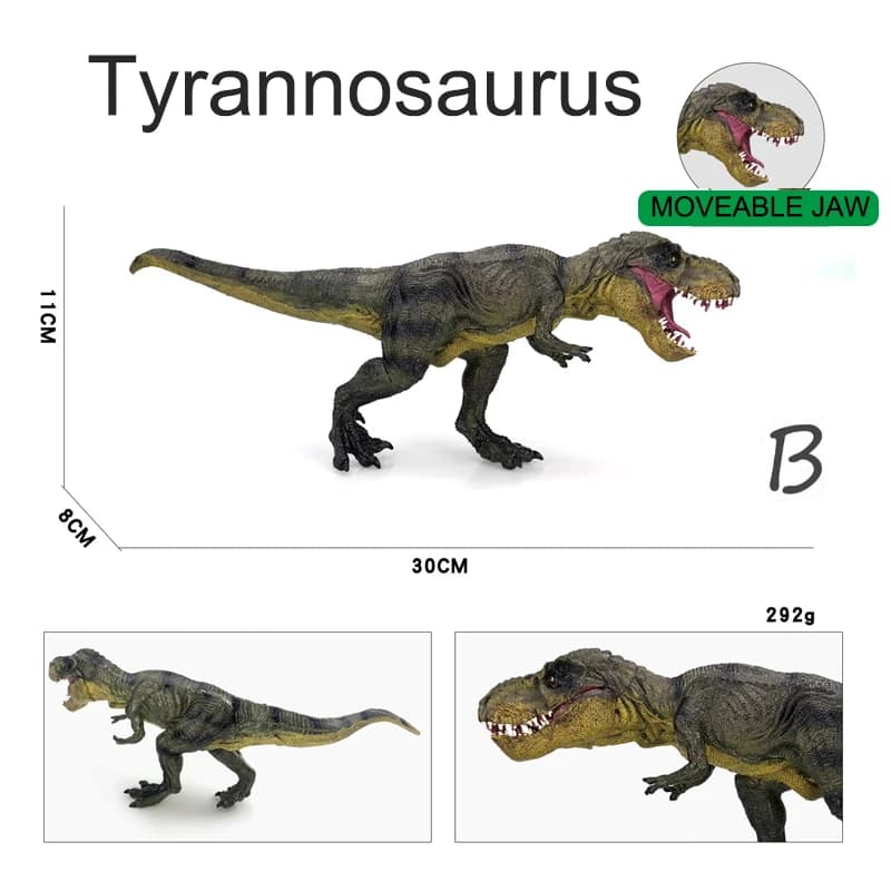 Jouet dinosaure Tyrannosaurus Rex, figurine réaliste de dinosaure T-Rex en plastique, animal préhist