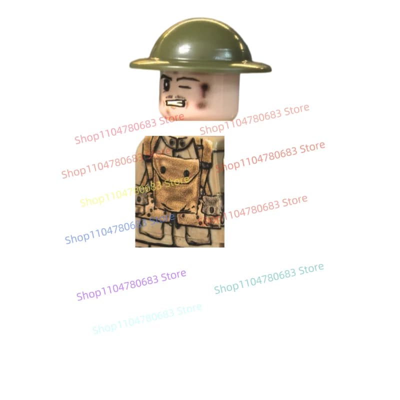 Blocs de construction MOC, figurines de guerre militaire américaines, ornements de collection à asse
