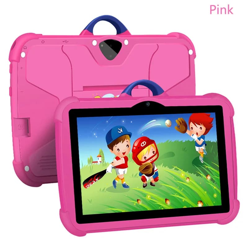 Nouveau modèle de dessin animé enfants tablette 7 pouces Quad Core 4GB RAM 64GB ROM Android apprenti