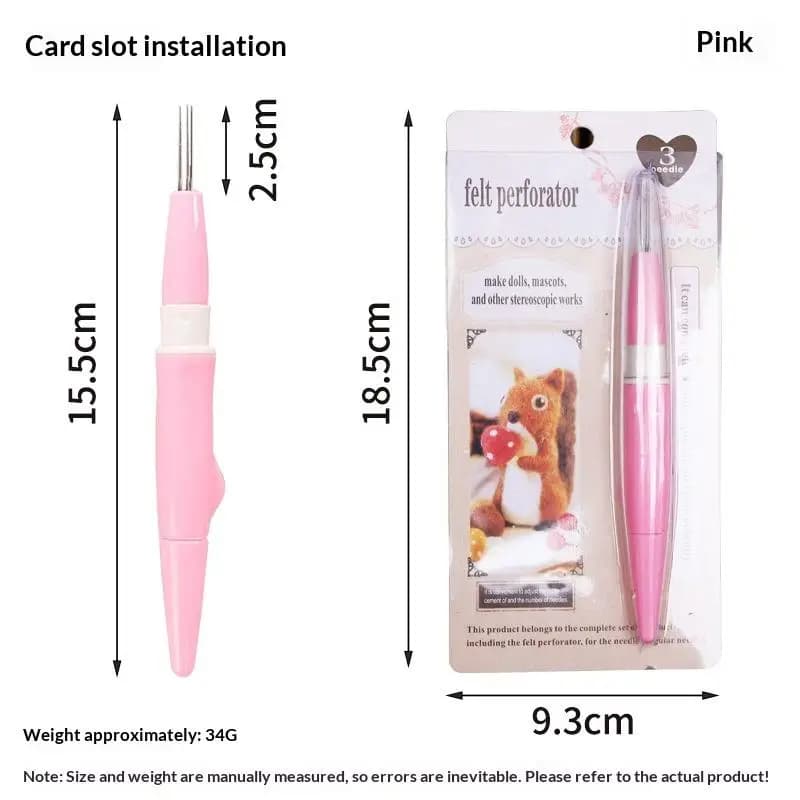 【R】Stylo à aiguilles : Outil multi-aiguilles pour le feutrage de la laine, idéal pour le remplissage
